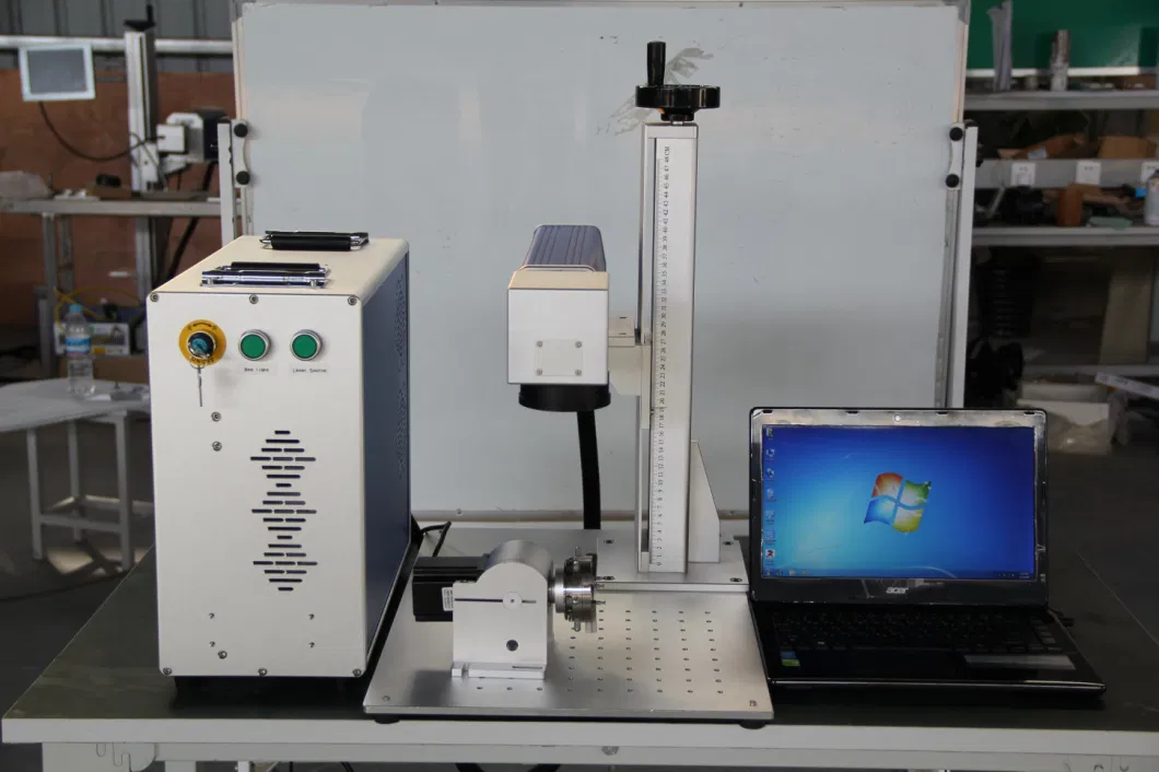 Handheld Metal Mini 3D Dynamic Focus Fiber Laser Marking Machine 30W