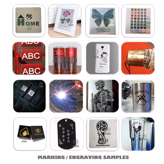 예티 컵에 30kg 미니 밀폐형 자동 포커싱 레이저 로고 마킹 기계