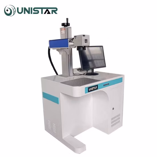 금속, 강철, 철, 알루미늄, PVC, 키보드, 베어링 조각에 대한 중국 공장 저렴한 가격 CO2/UV/섬유 레이저 마킹 기계 가격