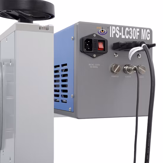 금속, 플라스틱을 위한 Qbcode 30W 자동 정적 섬유 레이저 마킹 머신